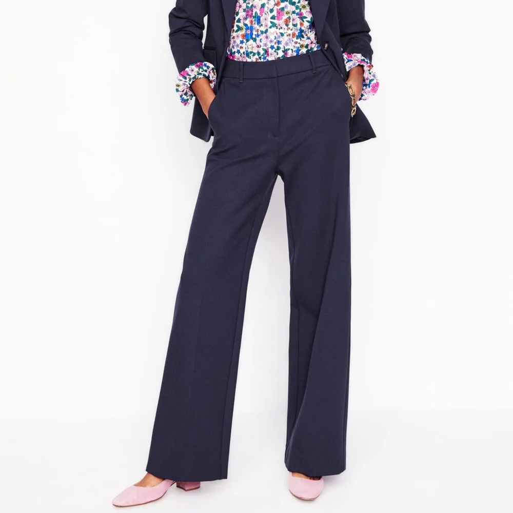 Boden Navy Wide Leg Pants